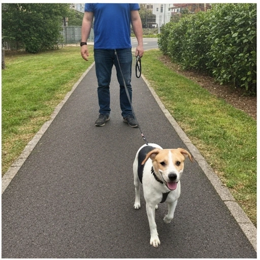 Herding dog in action