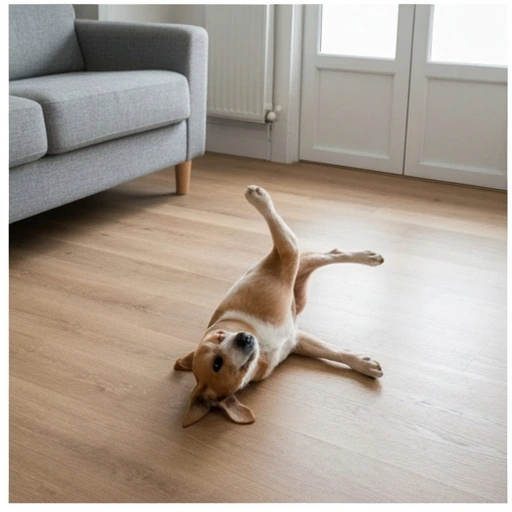Dog during herding training