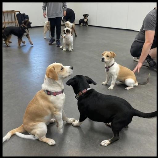 Brittany Spaniel in training